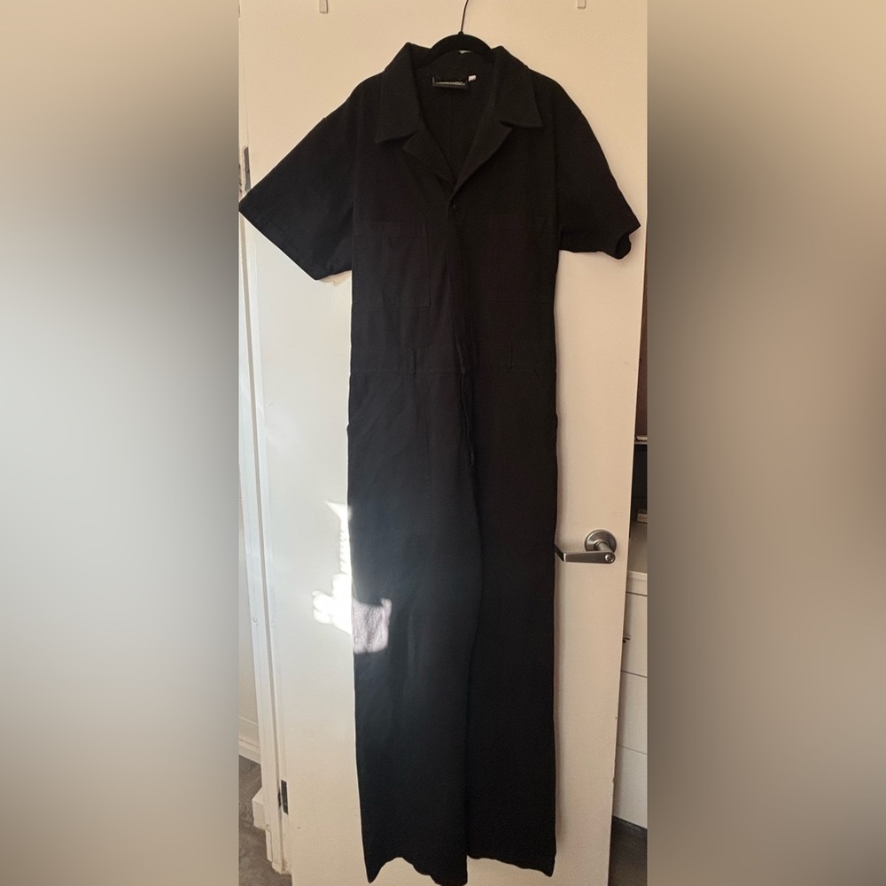 Big Bud Press SHORT SLEEVE JUMPSUIT - BASIC BLACK